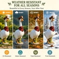 thumbnail image 5 of Cement Porch Goose, Adjustable Waterfowl Sculpture Statue with Removable Cowboy Hat Bandana, Premium Realistic Tall White Geese Figures for Backyard Yard Lawn Art Decoration(13in/32cm 2pcs), 5 of 9
