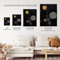 thumbnail image 3 of Golden Soot Abstract Geometric Oil Painting Planet Orbits Vertical Solar System Unframed Wall Art Print Poster Home Decor Premium, 3 of 5