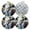 Black0867, variant on 4 PCS Pot Holders for Kitchen,Potholders Sets with Hook for Oven,Cooking,Baking,Elephant In Colorful Tiles
