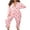 Pink, variant on Gureui Women Fleece One Piece Jumpsuit Pajamas Long Sleeve Hooded Zipper Onesie Romper Holiday Sleepwear Loungewear
