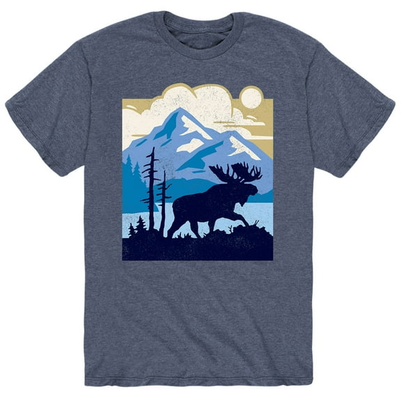 Instant Message - Moose Mountain - Men's Short Sleeve Graphic T-Shirt