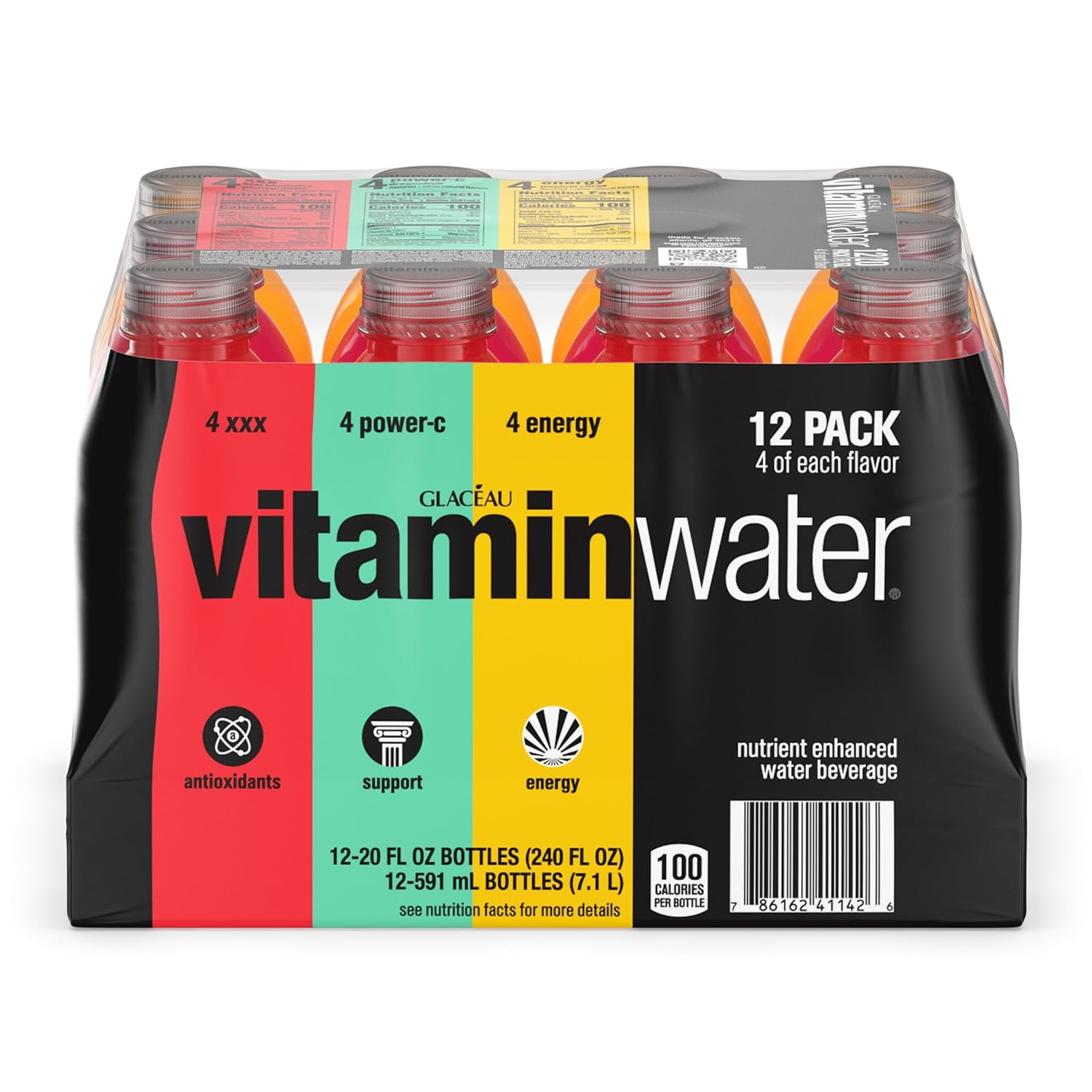 vitaminwater variety pack Bottles, 20 fl oz, 12 Pack