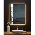 thumbnail image 2 of IMMERSION 30 in. x 40 in. LED Frameless Mirror with Bluetooth, Defogger and Digital Display, 2 of 6