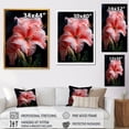 thumbnail image 4 of Designart "Elegance of Pink Lily Flowers III" Floral Canvas Wall Art - Modern Pink Lily Entryway Wall Art, 4 of 6