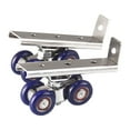 thumbnail image 1 of 2 piezas de herrajes para puertas corredizas enrollables, puertas de cocina, ruedas, carritos, poleas, patio 71 mm, 1 of 9