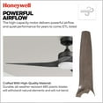 thumbnail image 2 of Honeywell Lynton 52" Ceiling Fan w/ Remote, & Reversible Blades, Matte Black, 2 of 12