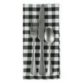 thumbnail image 3 of DII Black/White Gingham Napkin Set/6, 3 of 5