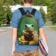 thumbnail image 4 of Easygdp Tree Frog Sitting On Sunflowes Mochila Ligera de 15 Pulgadas para Estudiantes, Mochila Cómoda para la Escuela y Viajes, Correas Ajustables, 4 of 6
