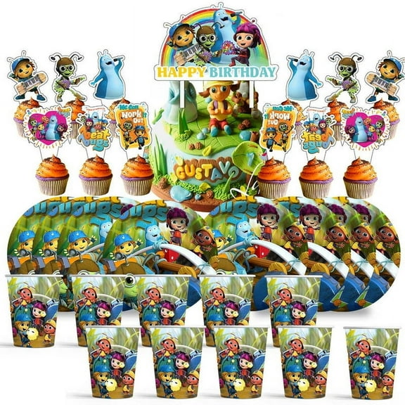 Beat Bugs Birthday Cups Party Supplies Plates Fans Decorations Cake Topper Decor