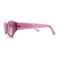 thumbnail image 3 of Mod Womens Square Dimensional Beveled Cat Eye Plastic Sunglasses Purple, 3 of 4