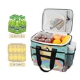 thumbnail image 2 of FORMRS Insulated Cooler Bag 24 Cans Capacity Soft Leakproof Lunch Box with Side Pockets, Retro Blue Rainbow, 2 of 7