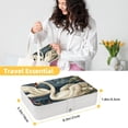 thumbnail image 5 of Swan Portable PU Leather Jewelry Storage Box with Removable Compartment, Earring Holder, Bracelet Holder, and Jewelry Stand, 5 of 6
