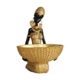 thumbnail image 1 of Estatua de dama tribal africana Escultura de dama africana Adorno decorativo de resina para Estilo C, 1 of 6