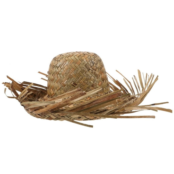 Straw Woven Hat Sun Hat Hand Woven Sun Proof Hat Beach Decorative Sun Hat