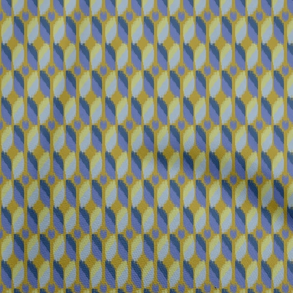 oneOone Cotton Silk Dark Olive Green Fabric Asian Ikat Diy Clothing Quilting Fabric Print Fabric By Yard 42 Inch Wide