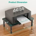 thumbnail image 3 of xianyou-Dual Monitor Stand for Desk, Desk Monitor Riser 3 Height Adjustable, Laptop Riser with Airflow Vents, Desk Organizer for Computer, Laptop, Printer, Notebook (STT003-2), 2 Pack, Black, 3 of 4