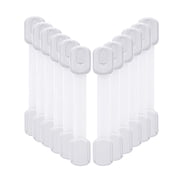 VIVEFOX Child Safety Cabinet Locks, (12 Pack) Baby Proofing Latches to Drawer Door Fridge Oven Toilet Seat Kitchen Cupboard Appliance