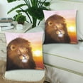 thumbnail image 2 of ABPHQTO Fundas de almohada de león Fundas de almohada Impresión de dos lados 45x45 cm, juego de 2, 2 of 2