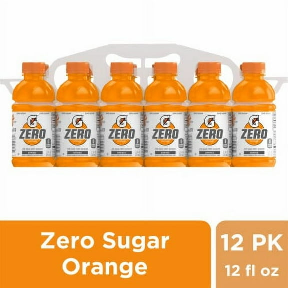 Gatorade Zero Sugar Orange Sports Drink Mini Multipack Bottles 12 bottles / 12 fl oz - Pack of 2