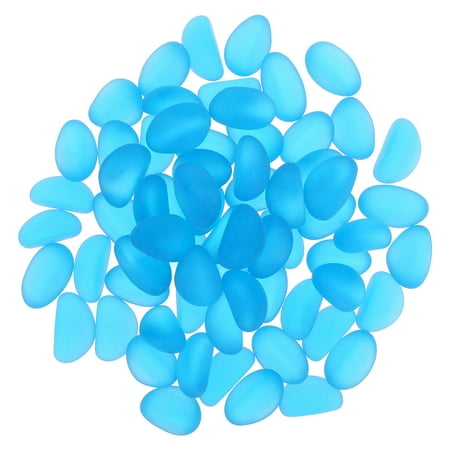 TABLZONE 1Set Glow in The Dark Aquarium Pebbles Glass Gravel for Fish Tank and Flowerpot Decoration