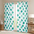 thumbnail image 2 of Manfei Cute Polka Dots Curtains Pack of 2 (42x84 Each),Geometric Circular Pattern Curtains Blackout,Cyan White Bedroom Curtains For Girls Kids,Breathable Home Decor, 2 of 6