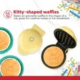 thumbnail image 2 of Holstein Housewares Kitty Waffle Maker – Cute Cat-Shaped, 4-Inch Yellow Mini Waffle Iron, Non-Stick, Fun Breakfast Appliance for Kids & Cat Lovers, 2 of 8