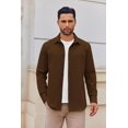 thumbnail image 2 of Camisa y chaqueta COOFANDY, ligera, casual con botones, para hombre, 2 of 5