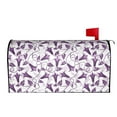 thumbnail image 3 of Fotbe Violets Flowers Mailbox Covers Post Letter Box Cover Garden Decor Standard Size-25.5x21 in, 3 of 9