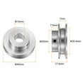 thumbnail image 2 of Single Groove Pulley 10mm Fixed Bore 40mm Outer Diameter Aluminum Alloy for Drilling Machine 6mm PU Round Belt, 2 of 5