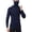 Blue, variant on LIIPEE Men T Shirts Casual Long Sleeve Solid Color Turtleneck T Shirts Male Versatile Styling Warm Tee Tops Comfortable Soft Breathable Daily Clothing,Black,L