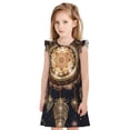 thumbnail image 1 of Vsdgher Attrape-Rêves avec Mandala pour Filles Chemises de Nuit Manches Courtes à Volants Robe de Nuit Pyjama pour Fête Pyjama-Grand, 1 of 6