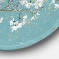 thumbnail image 3 of Designart 'arbre d'Avril Bleu' Art Mural Rond en Métal Style Ferme - Disque de 36, 3 of 5