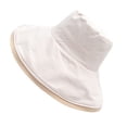 thumbnail image 3 of CATIEBYE 1Pcs Outdoor Wide Brim Sun Hat Beige Cotton Sun Protection Headgear for Women Gardening Beach Camping, 3 of 5