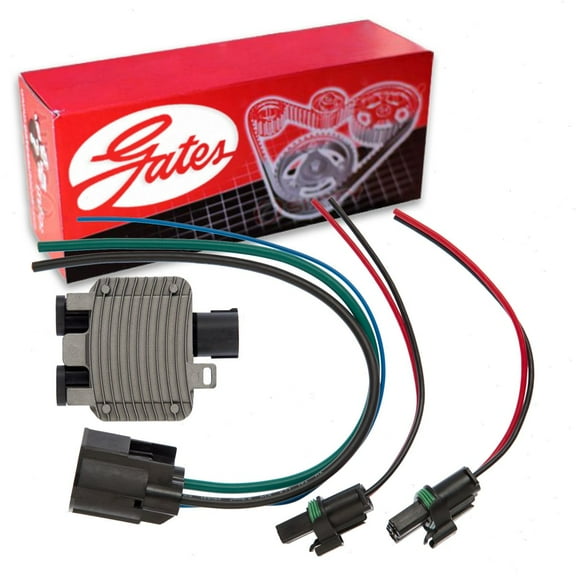 Gates Engine Cooling Fan Module compatible with Ford Edge 3.5L V6 2007-2014 - With Wiring Harness