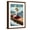 Brown Frame, variant on Art.com Michigan - Pinup Girl Boating Art Print by Lantern Press, Black Frame Wall Art, 21" x 29"