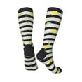 thumbnail image 4 of Bingfone Compression Socks For Women And Men Long Socks For Running Athletic Cycling Nurse-Lemon, 4 of 9