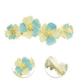 thumbnail image 3 of Unique Bargains 1 Pc Paint Lily Flowers French Barrette Hair Clips Hairdo Clip for Home Blue, 3 of 5