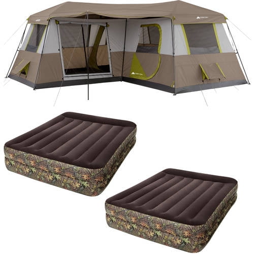 Ozark Trail 12 Person Tent with 2 Airbeds Value Bundle