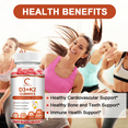 thumbnail image 6 of Vitamin D3 K2 Gummies Easy to Chew for Heart, Bone & Immune Support- 60 Ct by GPGP, 6 of 9
