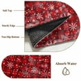 thumbnail image 6 of Round Rugs 3 Ft, Red Christmas Non Slip Area Rugs for Kitchen Bedroom Entryway, Xmas Snowflake Winter Washable Carpet Runner Rug Floor Mats for Bedroom Home Decor, 6 of 9