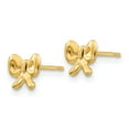 thumbnail image 2 of 14k Yellow Gold Bow Earrings Arrow, 2 of 7