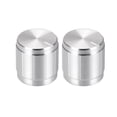 thumbnail image 1 of 2 pcs Botón de potenciómetro con eje estriado tono plateado de aluminio Diámetro de eje de 6 mm Botón rotativo 13 mm x 13 mm Botón de control de volumen, 1 of 3