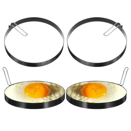 

Uxcell 4Pcs Egg Rings 7.8 Stainless Steel Nonstick Pancake Cooking Ring for Griddle Frying Eggs Sandwich Omelets Breakfast