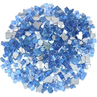 Fire Pit Glass - Aqua Blue Reflective Fire Glass Beads 3/4 - Reflective  Fire Pit Glass Rocks - Blue Ridge Brand™ Reflective Glass Beads for  Fireplace and Landscaping 