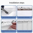 thumbnail image 7 of Door curtain, freezer curtain, transparent PVC slatted curtain, strip curtain, industrial curtain, weatherproof stable curtain for warehouses, factories, supermarkets, 7 of 7