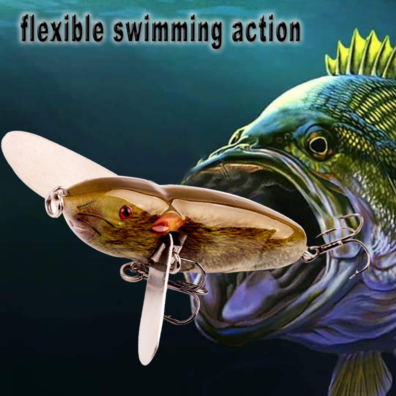 Jxuto 8cm 14g Fishing Lure Simulated 3d Fisheyes Sharp Hook Mini Reusable Fish Attraction Lightweight Topwater Artificial Mouse Bass Bait Fishing Equipment Walmart Com