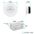 thumbnail image 5 of Luxrite 4 Inch Trimless LED Recessed Light, 15W, 5CCT 2700K-5000K, Dimmable, 1200LM, CRI 90, Wet & IC Rated, ETL, 5 of 7