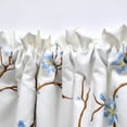 thumbnail image 5 of Home Soft Things Floral Embroidery Valance, 1 Piece, Cherry Blossom Light Blue, 19 x 60 Inches, 5 of 5