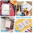 thumbnail image 6 of Uxcell A5 6-Ring Binder Cover, 2Pcs Transparent Notebook Binder Soft Clear Binder Protector Refillable Shell with Snap Button Closure for Diy Office Travel Planner, Yellow, 6 of 6