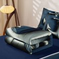 thumbnail image 5 of Erosebridal Ocean Anchor Zipper Full Size Comforter Sets with Fitted Sheet and 2 Pillowcases, Coastal Lodge Cabin Zipper Bedding Set, Navy Reversible, 5 of 7
